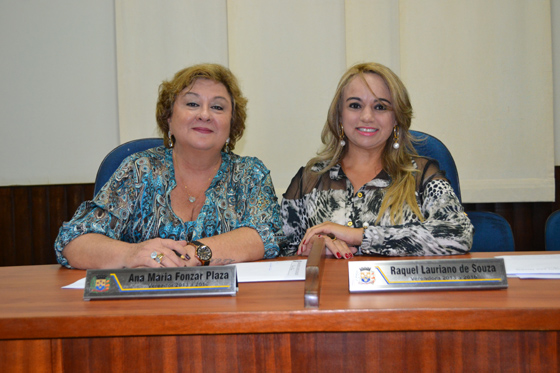 Vereadoras Ana Plaza e Raquel Lauriano